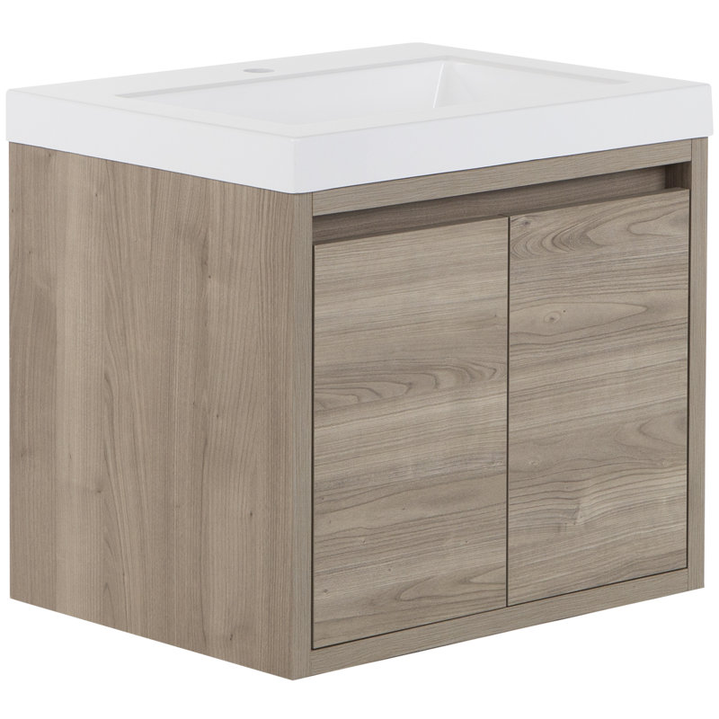 Mercury Row® Altenburg 24.5'' Wall Mounted Single Bathroom Vanity with